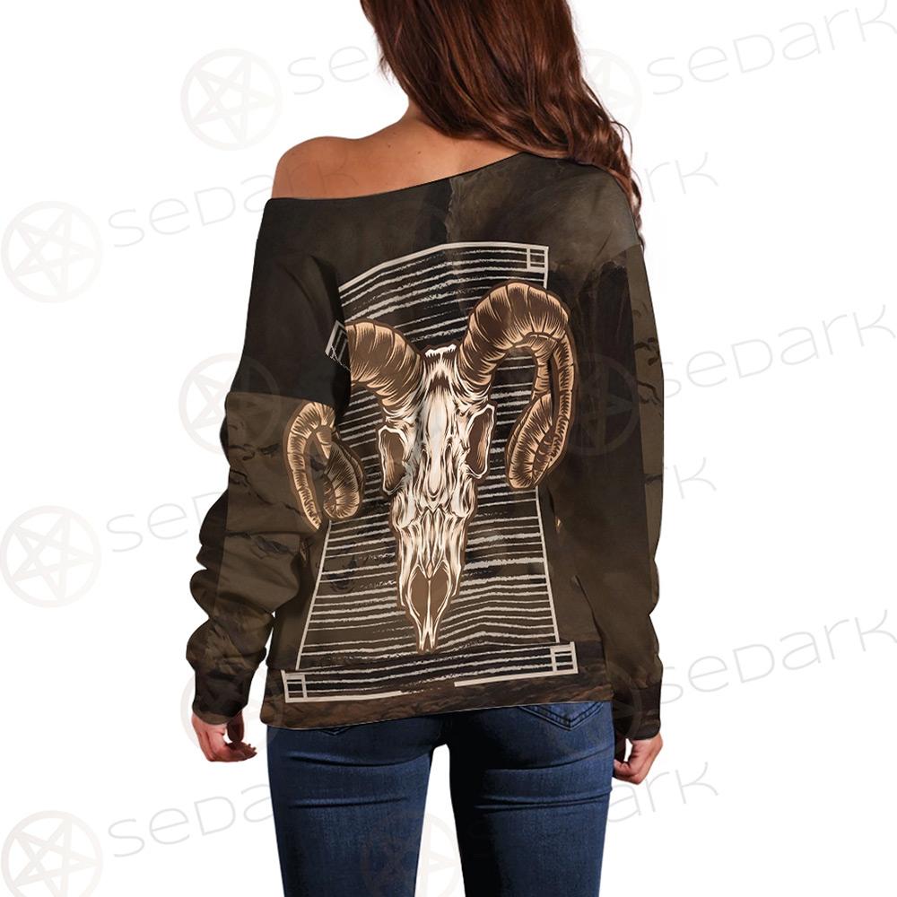 Satan and Skull SED-0108 Off Shoulder Sweaters