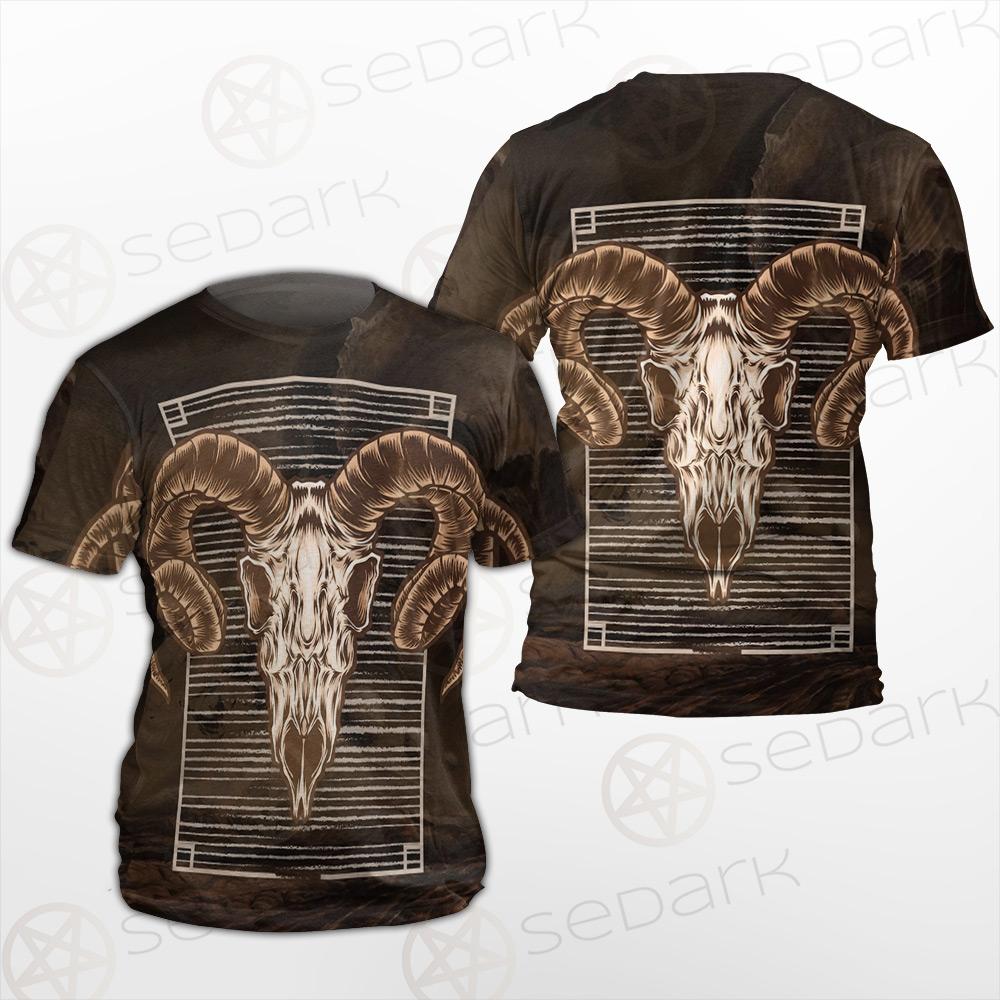 Satan and Skull SED-0108 Unisex T-shirt