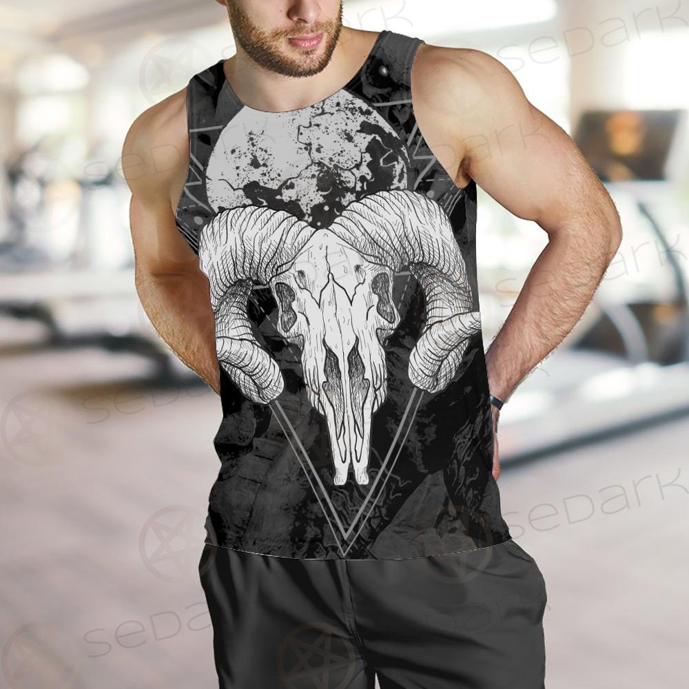 Moon Skull Satan SED-0109 Men Tank-tops