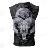 Moon Skull Satan SED-0109 Zip Sleeveless Hoodie