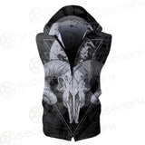 Moon Skull Satan SED-0109 Zip Sleeveless Hoodie