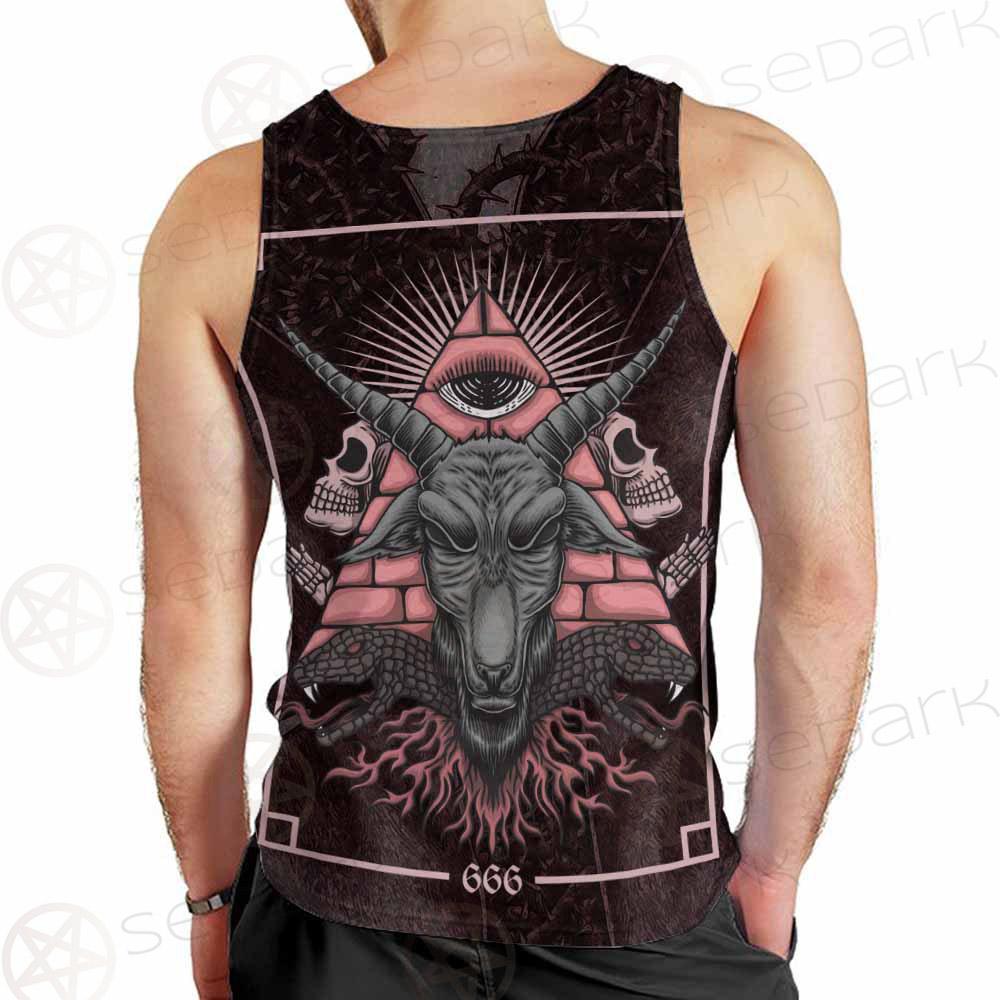 Satan Skull SED-0111 Men Tank-tops