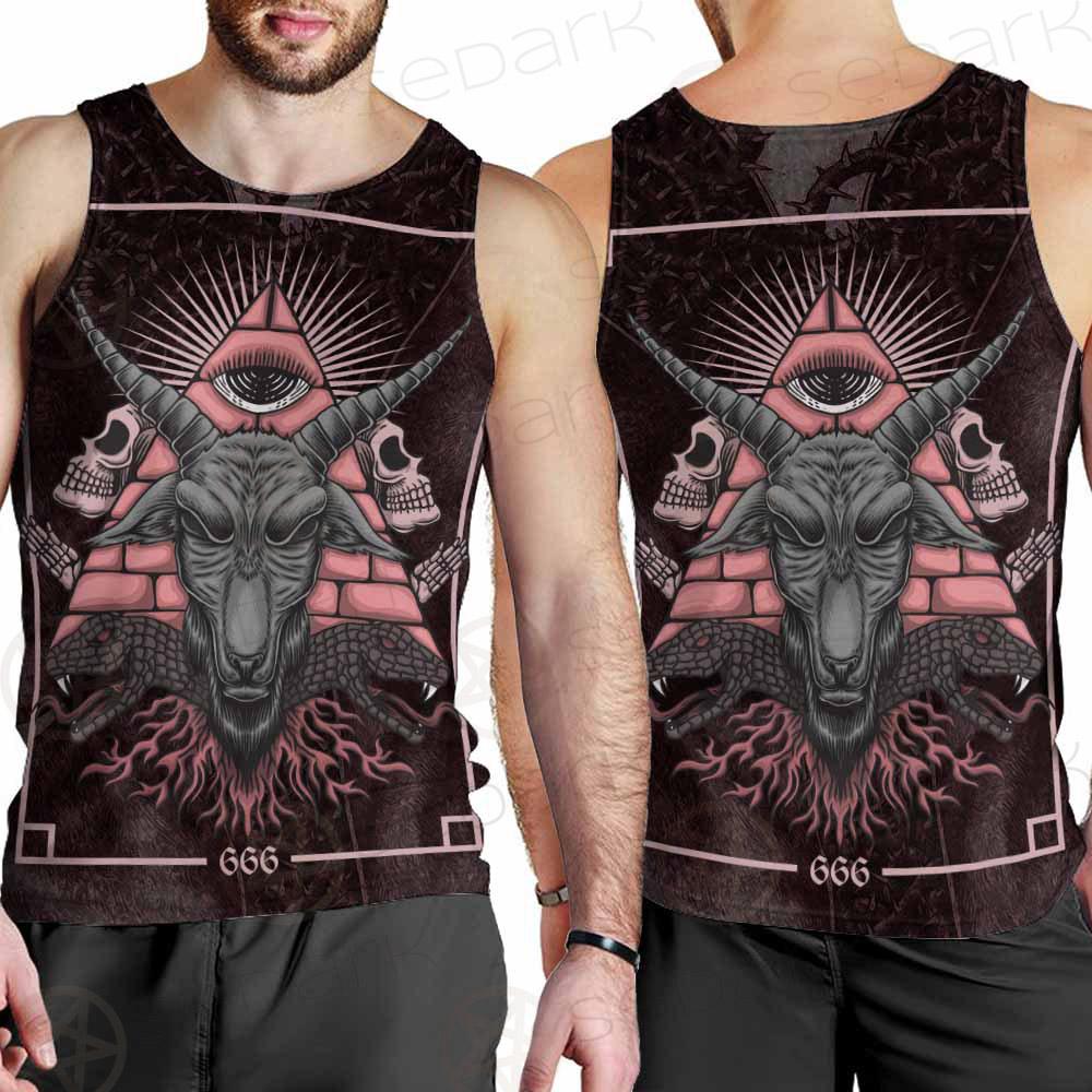 Satan Skull SED-0111 Men Tank-tops