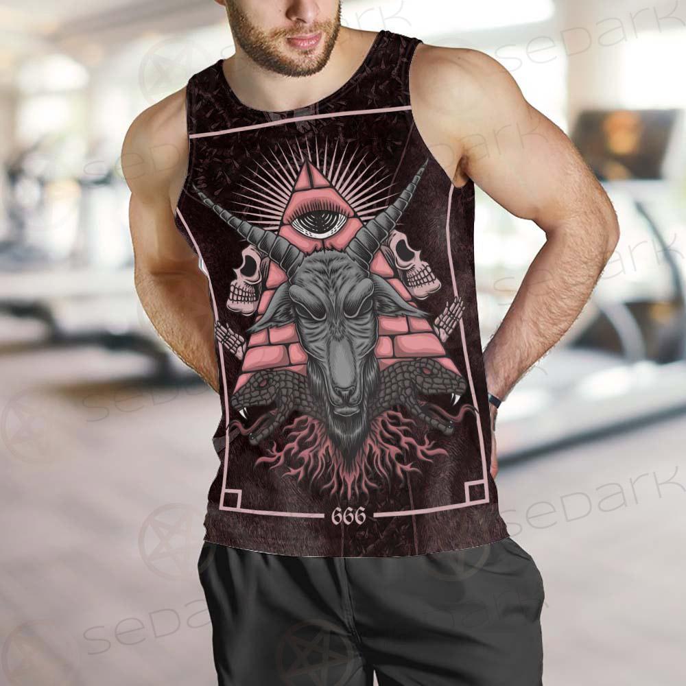 Satan Skull SED-0111 Men Tank-tops