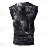 Real Baphomet SED-0115 Zip Sleeveless Hoodie