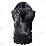 Real Baphomet SED-0115 Zip Sleeveless Hoodie