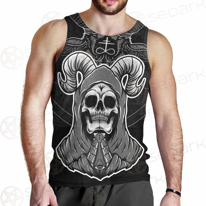 Satan Skull SED-0116 Men Tank-tops