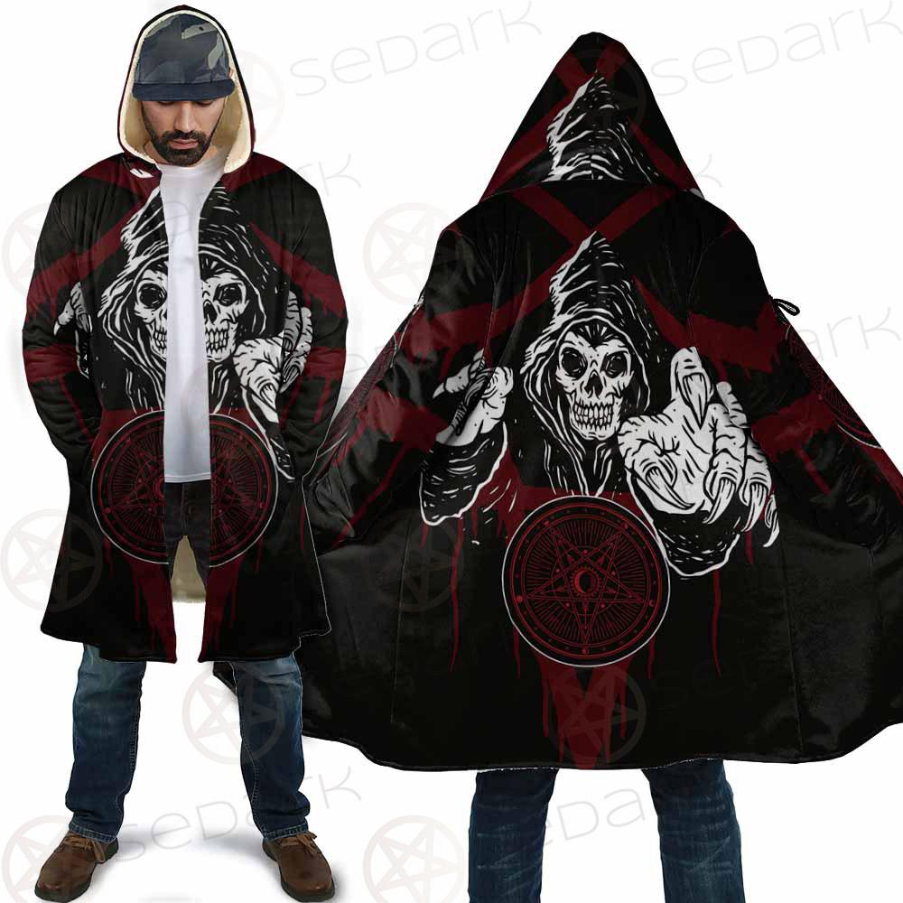 Skull Pentagram SED-0118 Cloak with bag