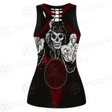 Skull Pentagram SED-0118 Hollow Out Tank Top