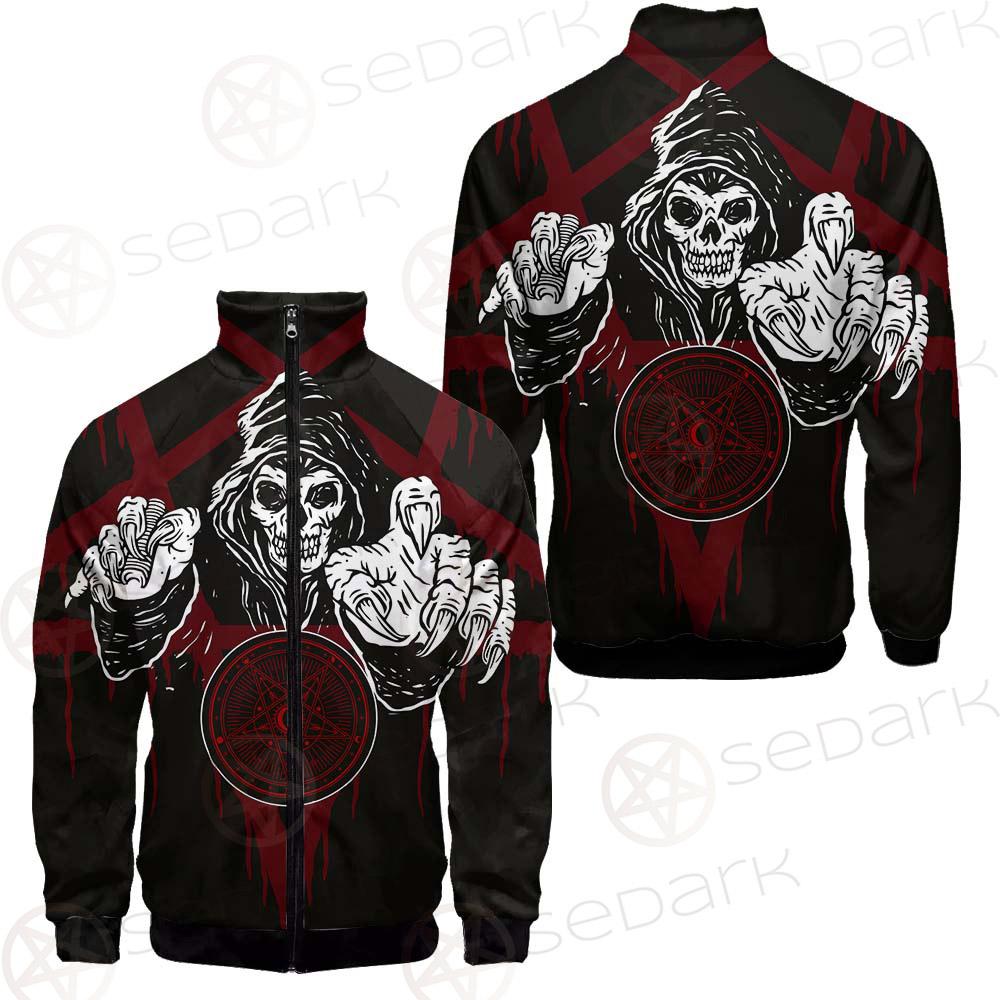 Skull Pentagram SED-0118 Stand-up Collar Jacket