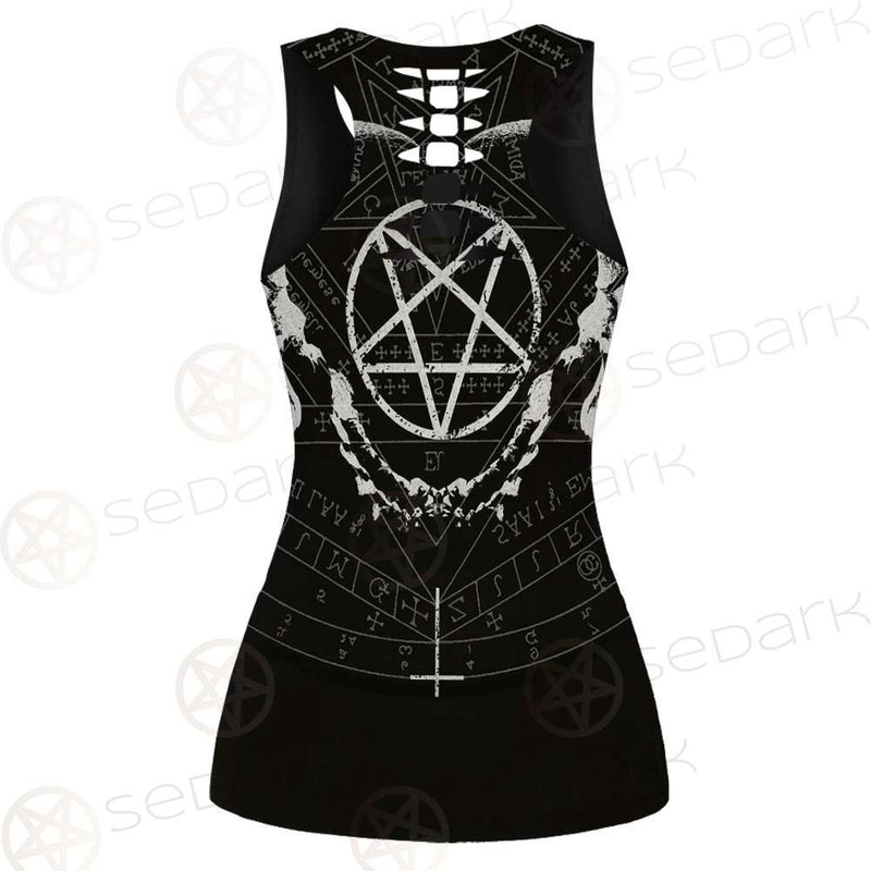 Symboy Pentagram SED-0119 Hollow Out Tank Top