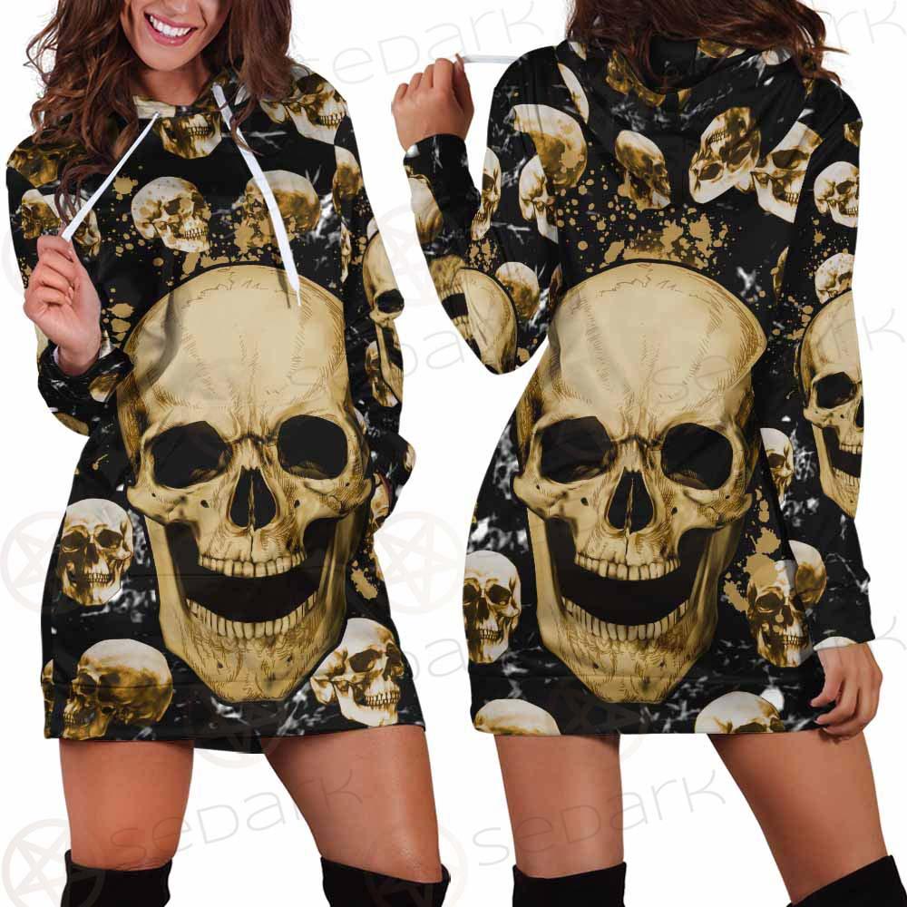 Skull Gold SED-0122 Hoodie Dress