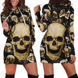 Skull Gold SED-0122 Hoodie Dress