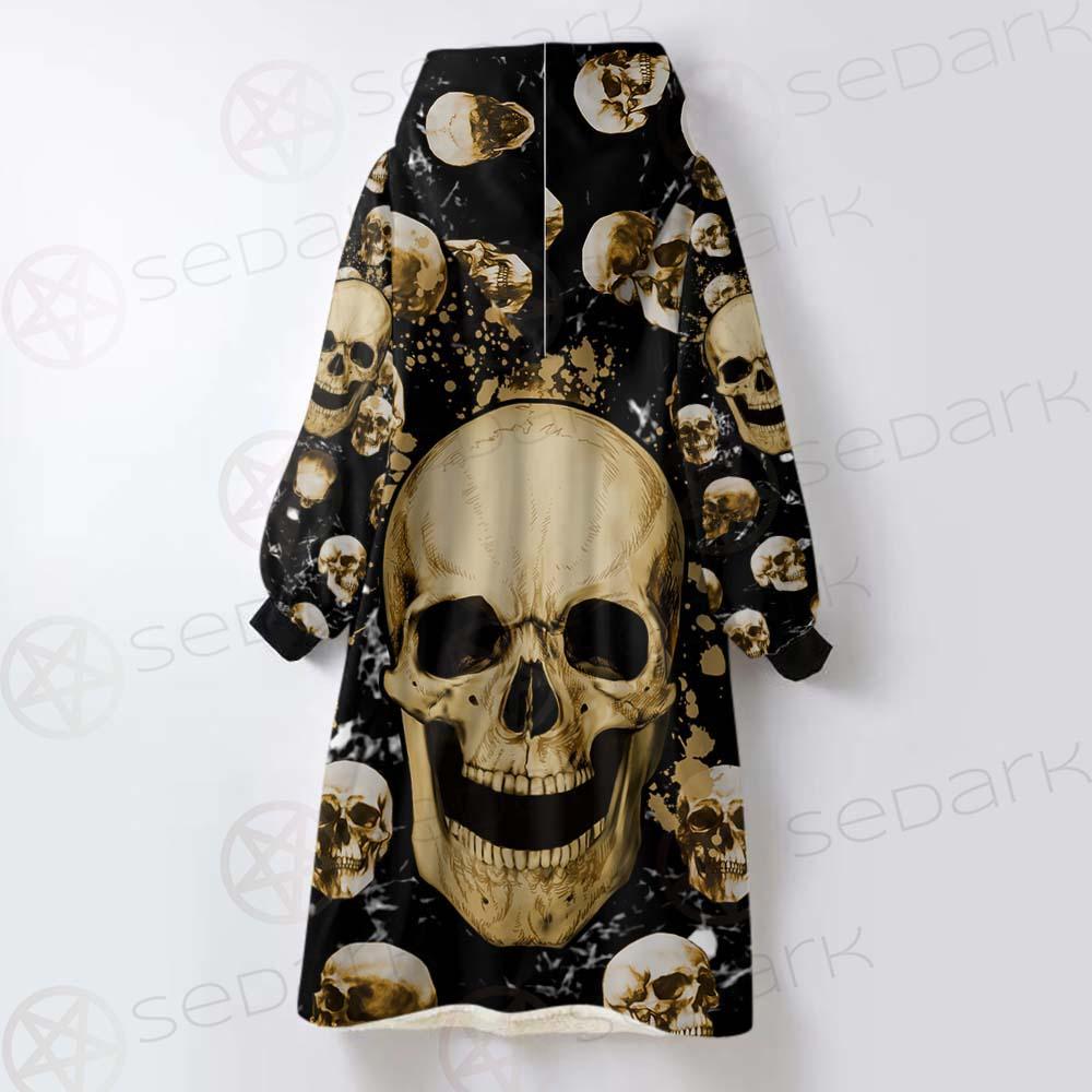 Skull Gold SED-0122 Oversized Sherpa Blanket Hoodie
