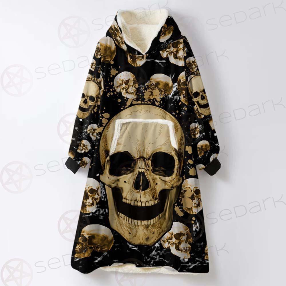 Skull Gold SED-0122 Oversized Sherpa Blanket Hoodie