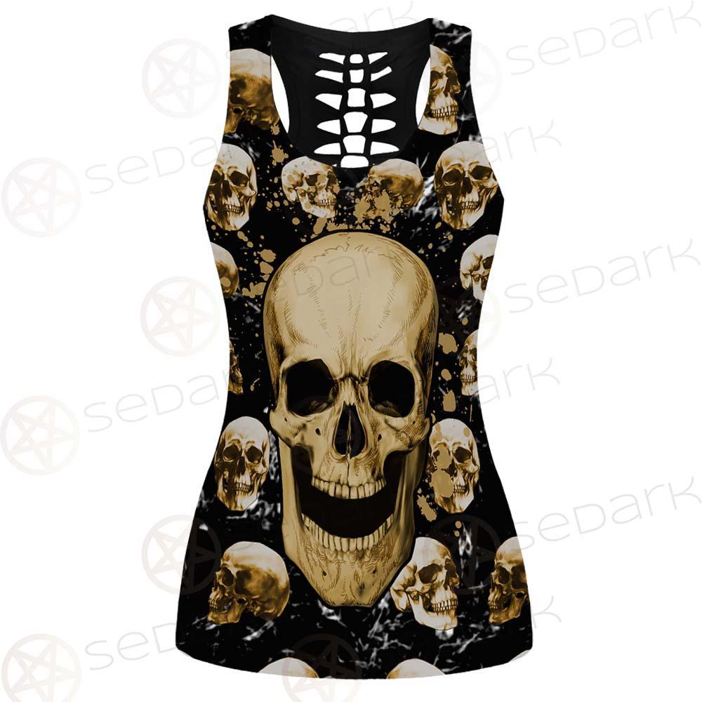 Skull Gold SED-0122 Hollow Out Tank Top