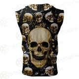 Skull Gold SED-0122 Zip Sleeveless Hoodie