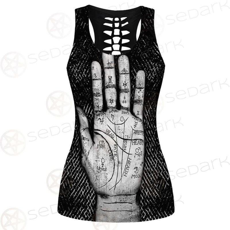 Satan Hand SED-0123 Hollow Out Tank Top