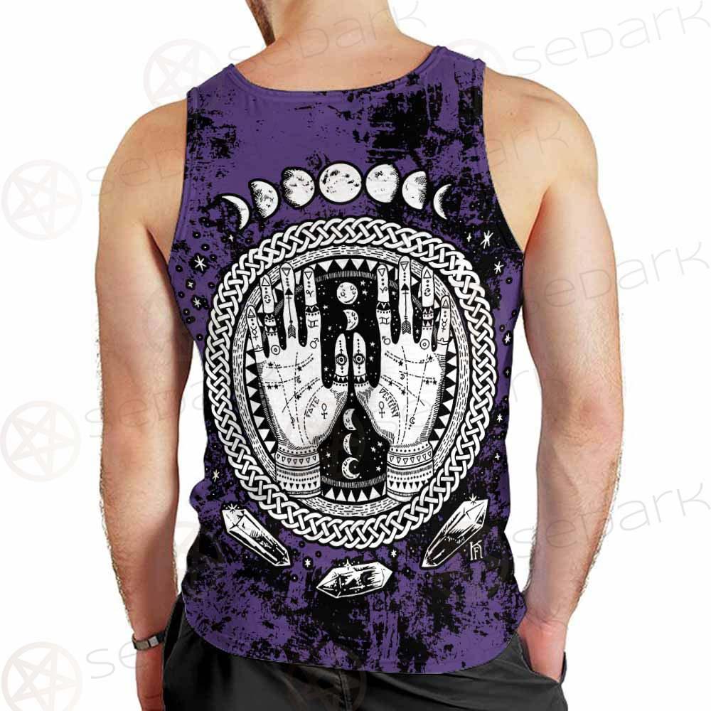 Gothic Mystic Hand SED-0128 Men Tank-tops