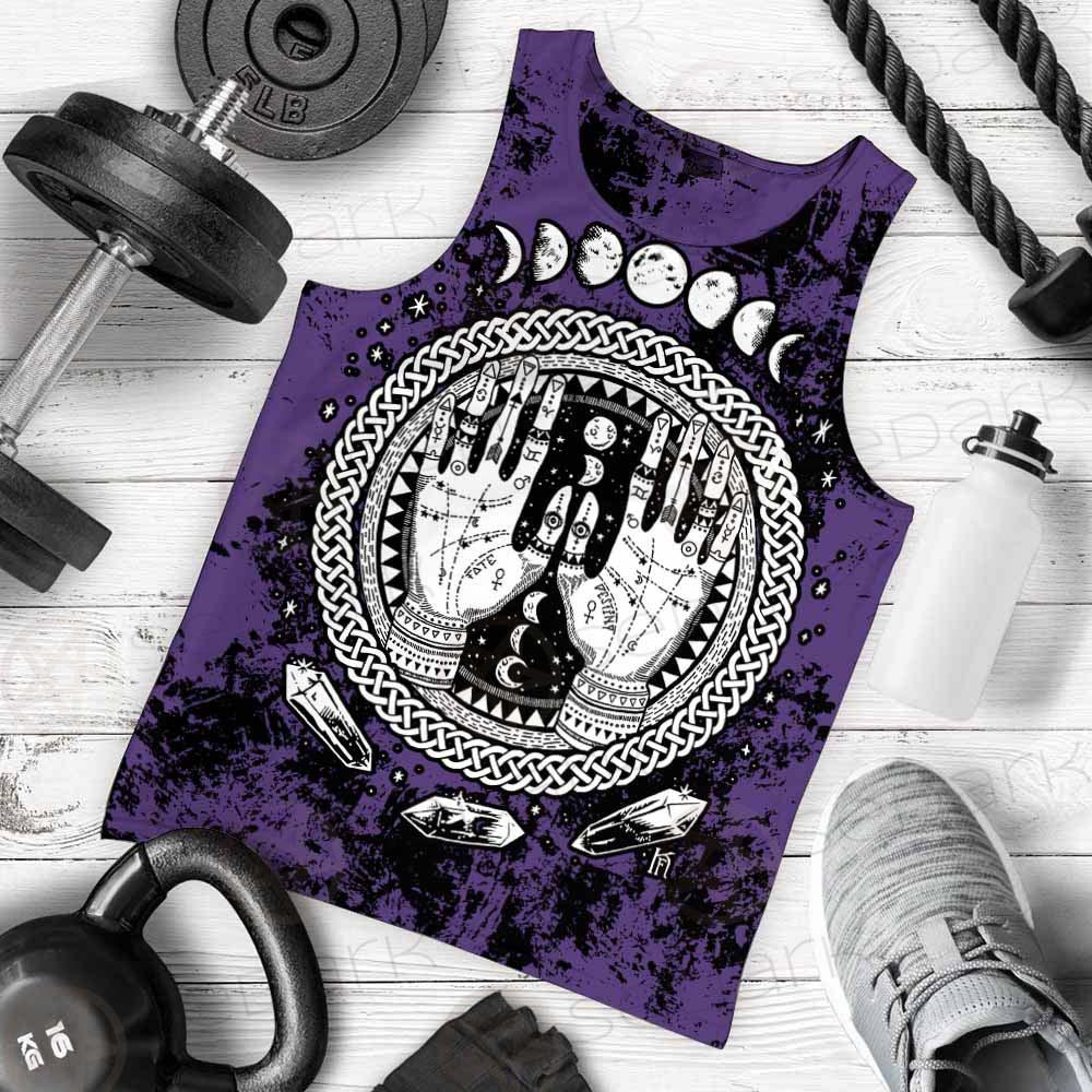 Gothic Mystic Hand SED-0128 Men Tank-tops