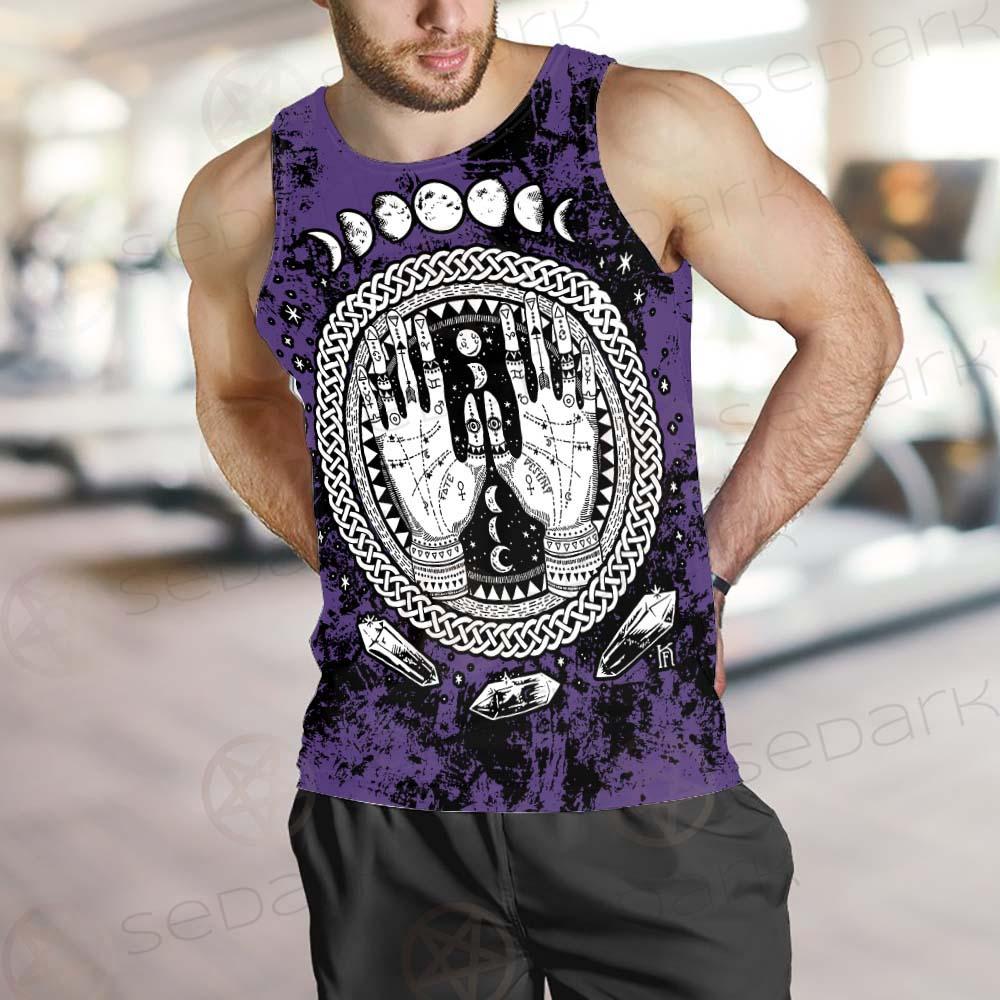 Gothic Mystic Hand SED-0128 Men Tank-tops