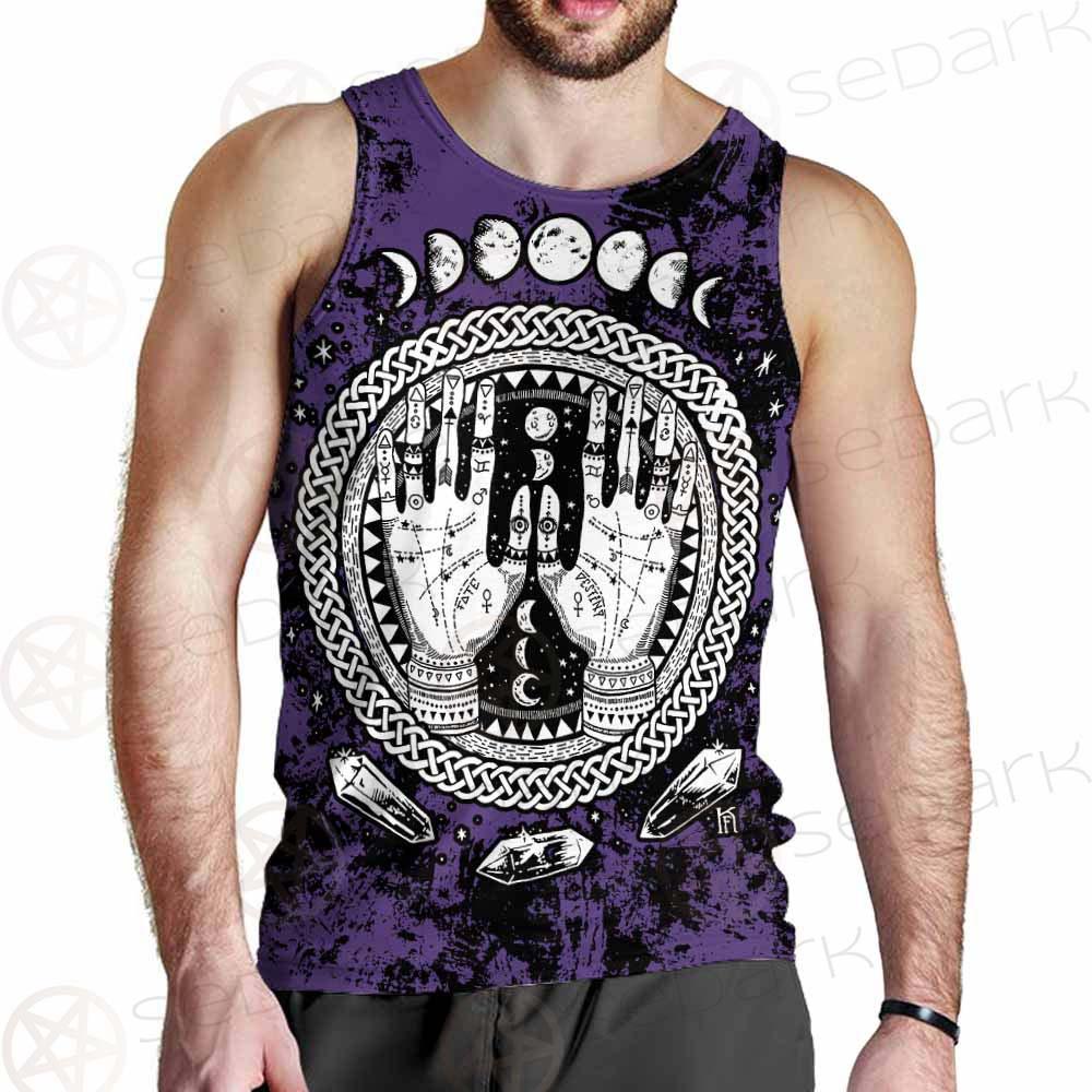 Gothic Mystic Hand SED-0128 Men Tank-tops
