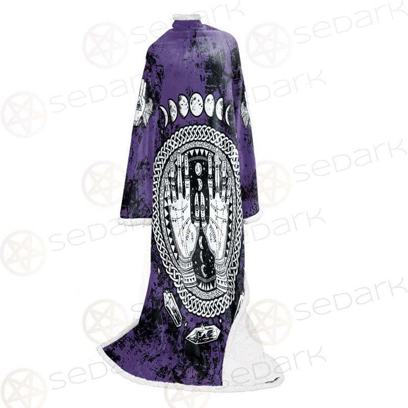 Gothic Mystic Hand SED-0128 Sleeved Blanket