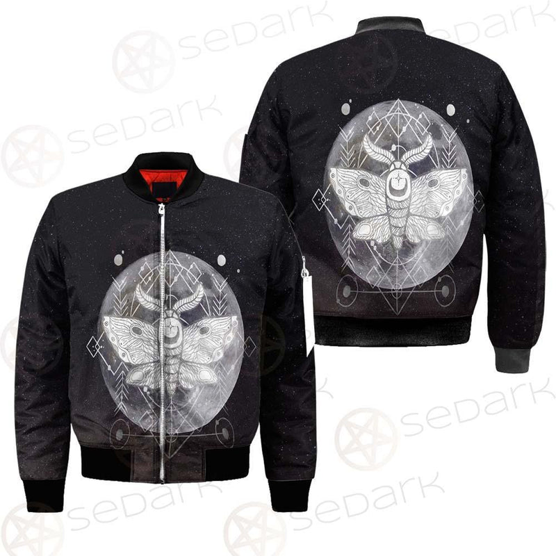 Wicca Moon Butterfly SED-0149 Bomber Jacket