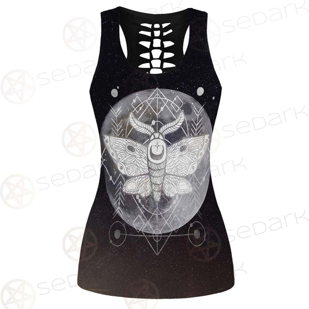 Wicca Moon Butterfly SED-0149 Hollow Out Tank Top