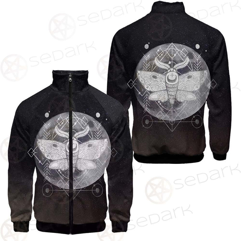 Wicca Moon Butterfly SED-0149 Stand-up Collar Jacket