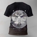 Wicca Moon Butterfly SED-0149 Unisex T-shirt