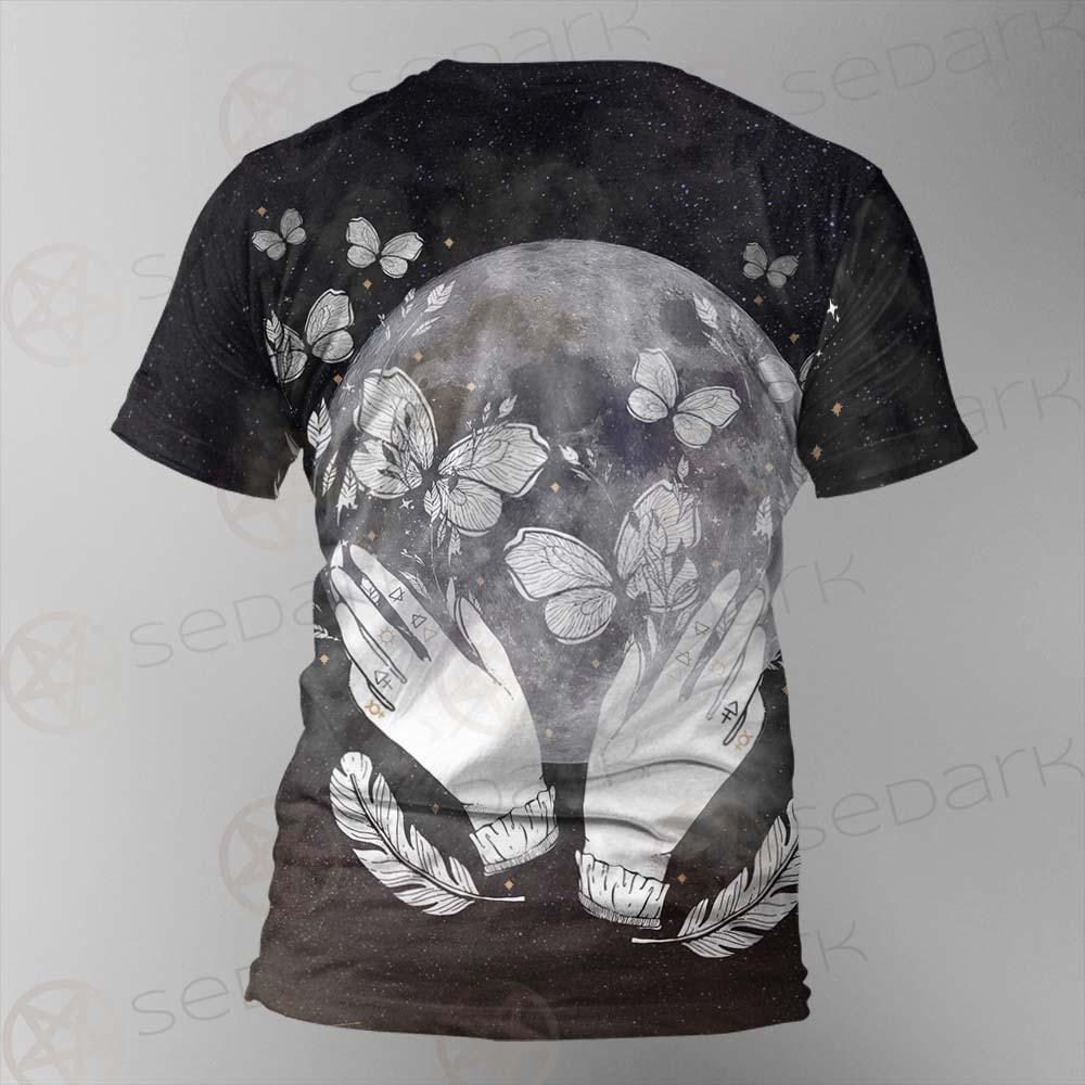 Wicca Moon And Hands SED-0152 Unisex T-shirt