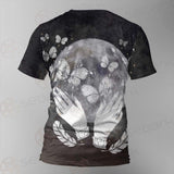 Wicca Moon And Hands SED-0152 Unisex T-shirt