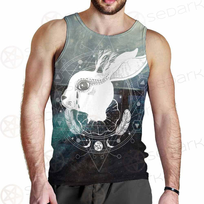Wicca Rabbit Pattern SED-0153 Men Tank-tops