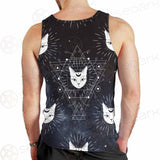 Witch Cat Pattern SED-0154 Men Tank-tops