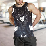 Witch Cat Pattern SED-0154 Men Tank-tops