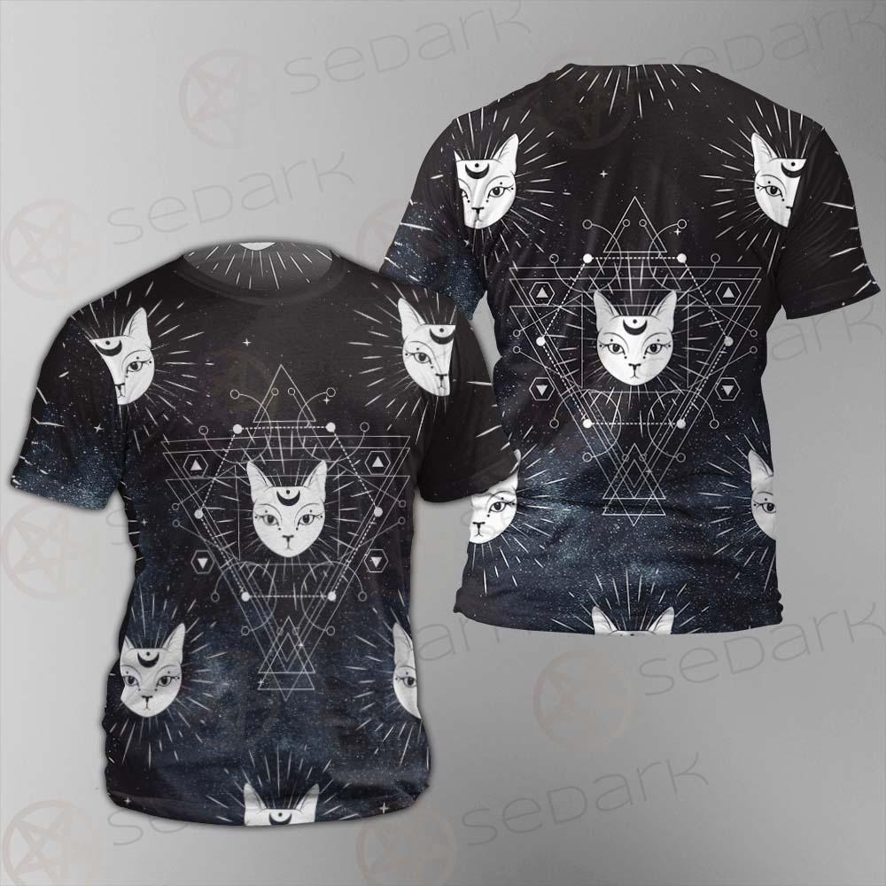 Witch Cat Pattern SED-0154 Unisex T-shirt