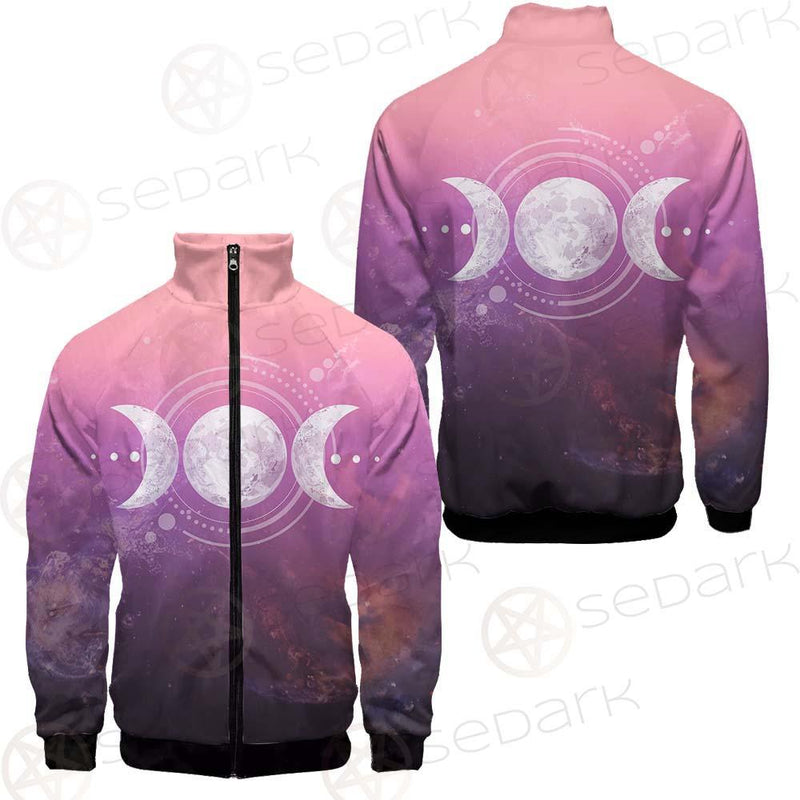 Triple Moon Wicca SED-0161 Stand-up Collar Jacket
