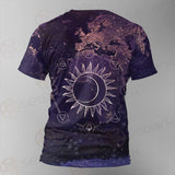 Wicca Pattern Moon And Sun SED-0167 Unisex T-shirt