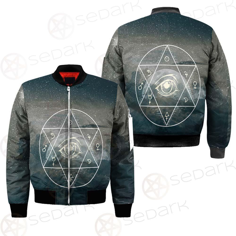 Wicca Symbol SED-0169 Bomber Jacket