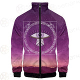 Eye Pattern Month SED-0170 Stand-up Collar Jacket