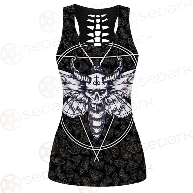 Satanic Death Moth SED-0171 Hollow Out Tank Top