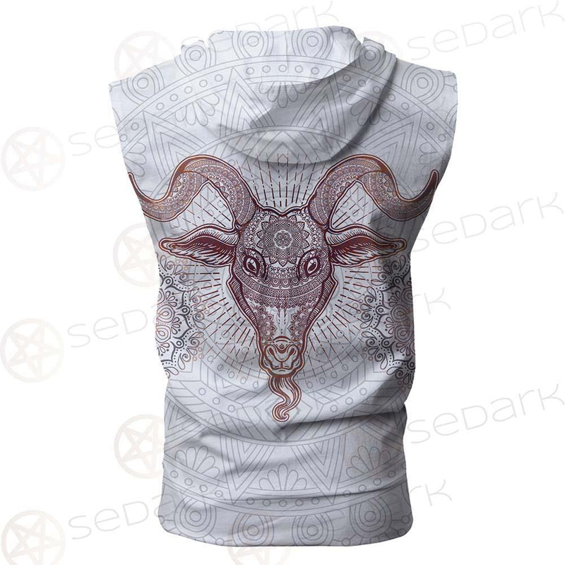 Satan Boho SED-0203 Zip Sleeveless Hoodie