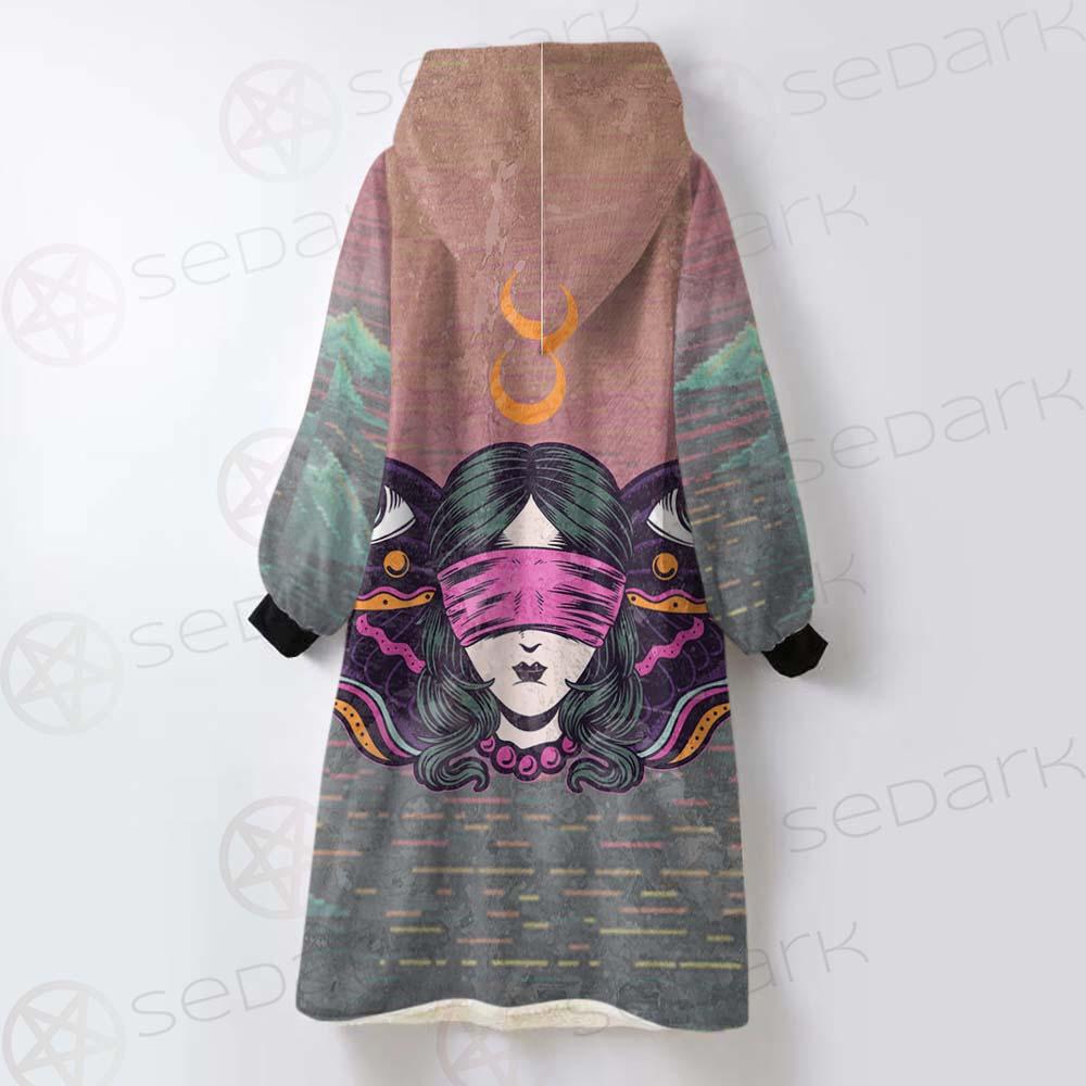 Gothic Girl Butterfly SED-0204 Oversized Sherpa Blanket Hoodie