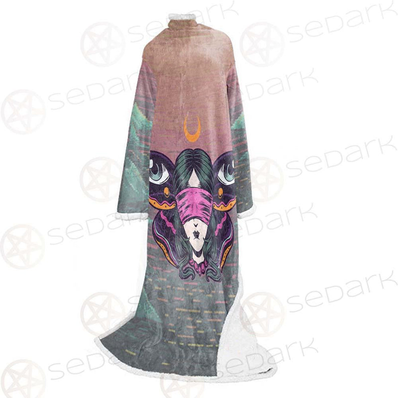 Gothic Girl Butterfly SED-0204 Sleeved Blanket