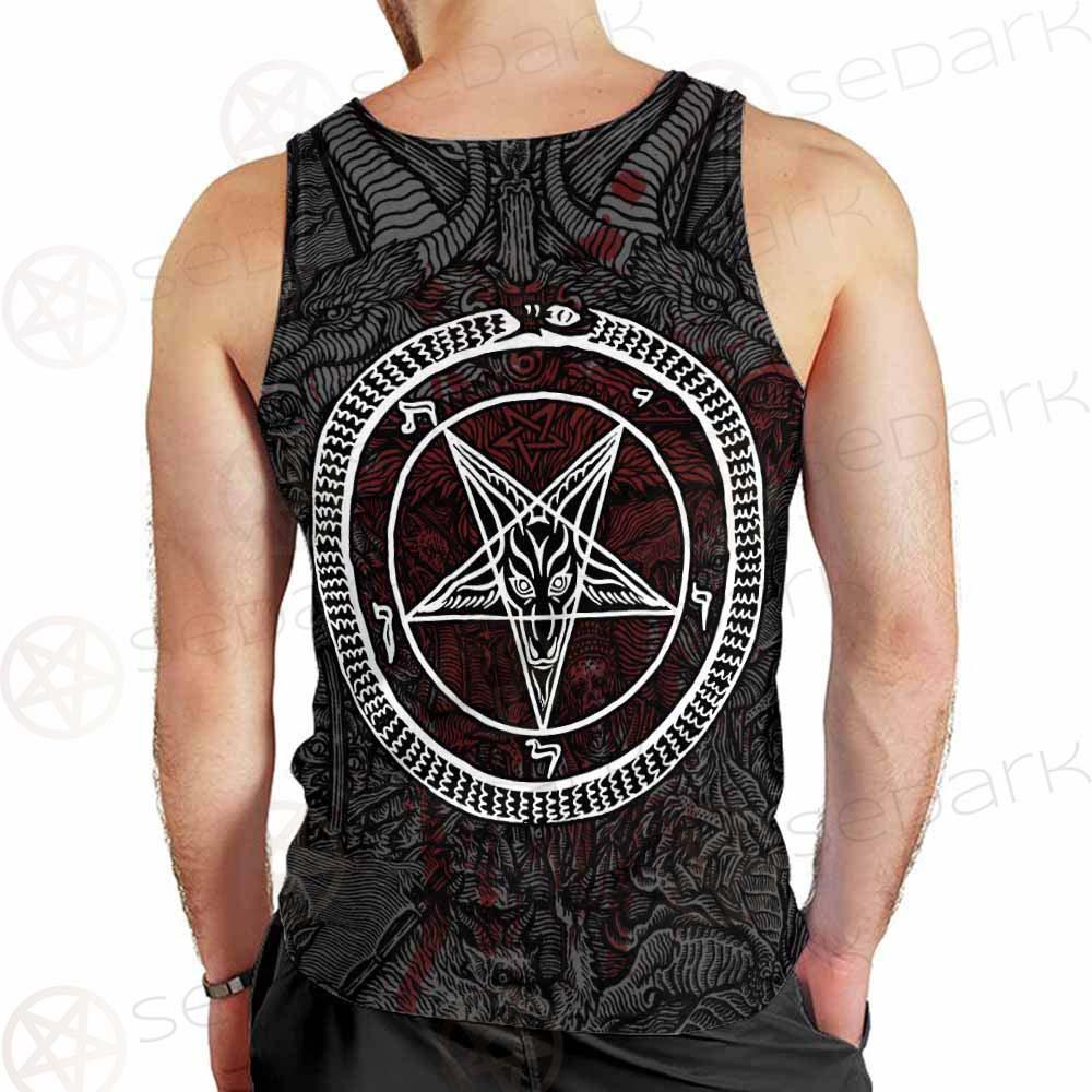 Satanic Sigil of Baphomet SED-0205 Men Tank-tops