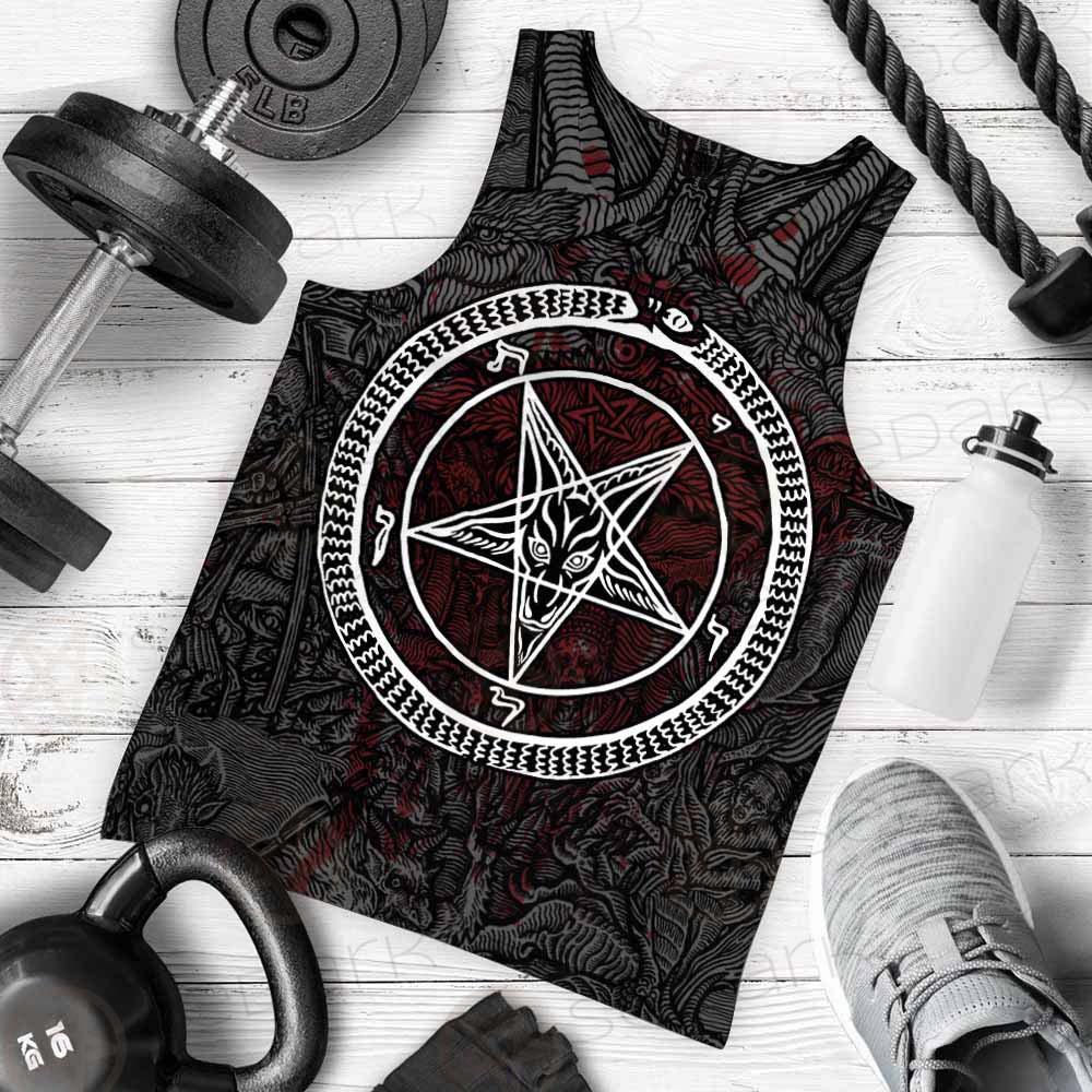 Satanic Sigil of Baphomet SED-0205 Men Tank-tops