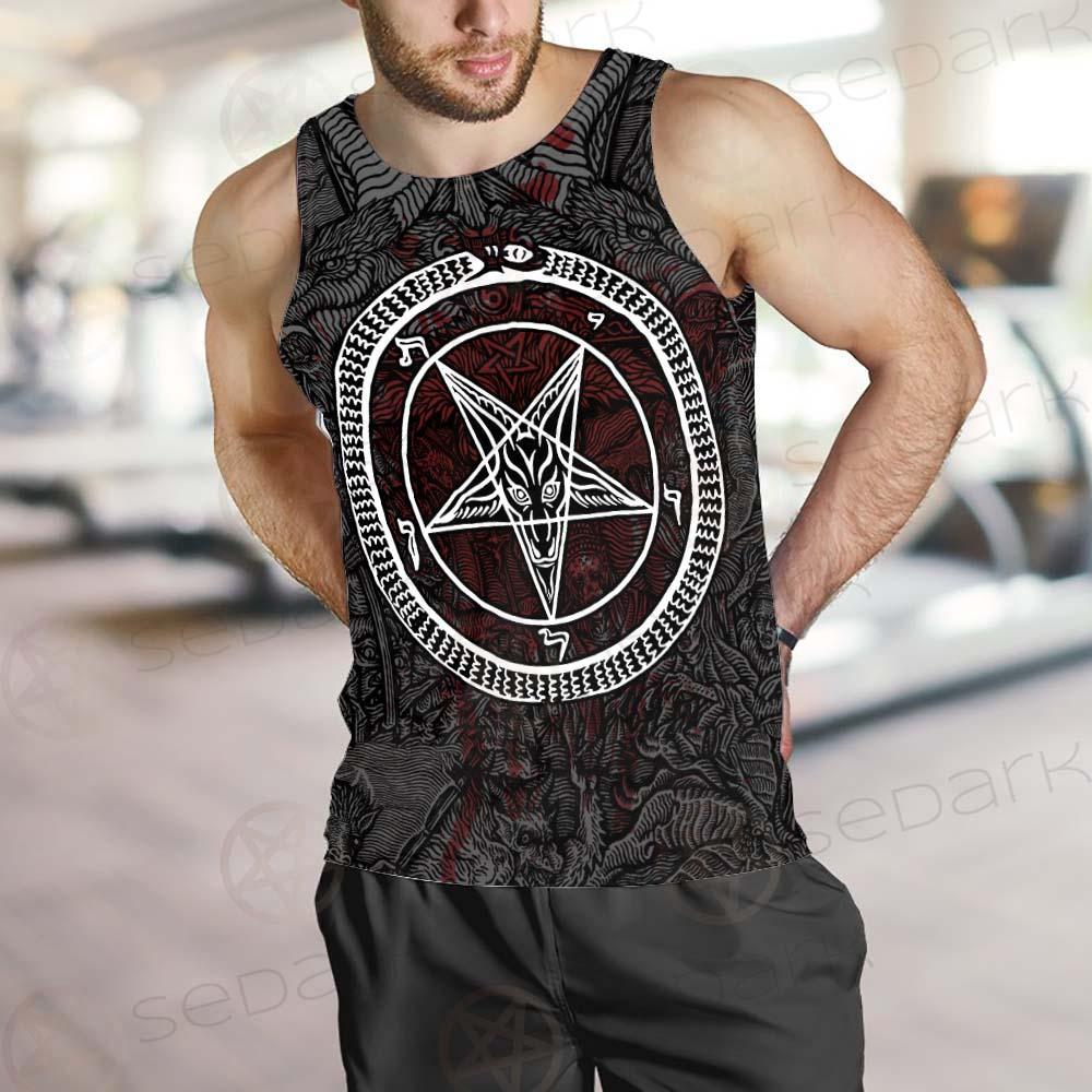 Satanic Sigil of Baphomet SED-0205 Men Tank-tops
