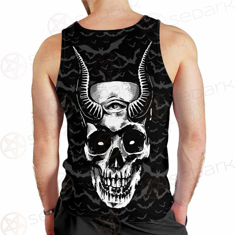 Satan Skull Bat SED-0206 Men Tank-tops