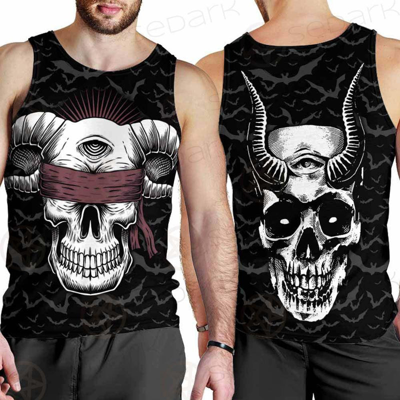 Satan Skull Bat SED-0206 Men Tank-tops